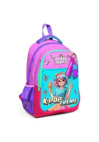 Resim Coral High Üç Gözlü Kız Çocuk Pembe Turkuaz Dondurmalı Kız İlkokul Ve Ortaokul Sırt Çantası Çok Renkli 