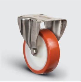 Resim Ssez02Zbp100 Paslanmaz Sabit Maşalı Poliüretan Tekerlek 