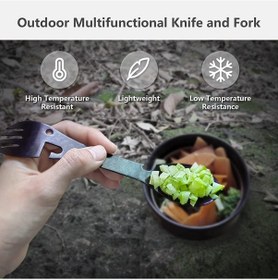 Resim Geeroyoo Çok Amaçlı Paslanmaz Çelik Çatal Kaşık Bıçak Seti - 4 Parça Hediye Kutusu Siyah 