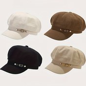 Resim Kadınların Şık Kova Şapkaları, Ayarlanabilir Askılı, %100 Polyester Kumaş, Sadece Elde Yıkama, Bahar/Yaz Moda Aksesuarı, Dekoratif Kemer Tasarımı, Sanatsal Şapka|Ayarlanabilir Başlık|Dokulu 