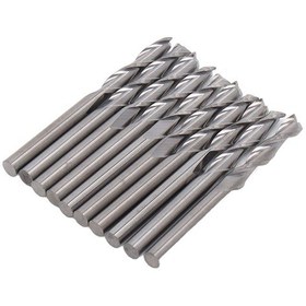 Resim Aubyhe 10'lu Hss Flanş Testere Seti, 1/8 İnç Saplı, Plastik Ve Ahşap İşleme İçin, Cnc Ve Mold İşlemleri İçin Dayanıklı Takım 