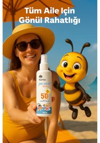 Resim Har-Bee Sun Doğal Propolisli Çocuk Güneş Kremi SPF50+ 100 ML 