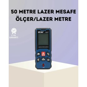 Resim Lazer Metre 50 mt Hassas ve Hızlı Ölçüm Özellikli 