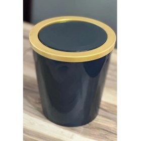 Resim Pratik 6 Litre Siyah Çöp Kovası, Şık ve Kullanışlı Ev ve Ofis Için Ideal 