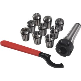 Resim 9pcs ER25 Yay Koletleri+1 Pcs Mt3 M12 ER25 Kolet Cnc Freze Torna Aracı Için Morse Konik Tutucu (Yurt Dışından) 