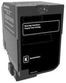 Resim LEXMARK CS725 (74C5HK0) SİYAH MUADİL TONER (YÜKSEK KAPASİTE) 20.000 SYF 