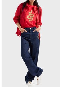Resim Emporio Armani Bayan Kot Pantolon Ew000736 Af12436 Mb001 Lacivert Lacivert 