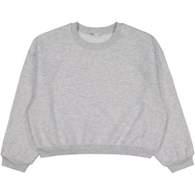 Resim Civil Girls Kız Çocuk Düz 10-13 Yaş Sweatshirt - Gri - Karmelanj / 11-12 Yaş 