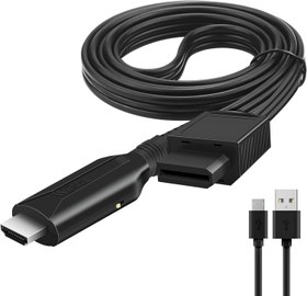 Resim Wiistar Wii - HDMI Dönüştürücü Wii HDMI Adaptör Kablosu 1 m/3,2 ft 1080P Full HD Cihaz Video Dönüştürücü 720/1080P Tüm Wii Ekran Modlarını Destekler 