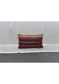 Resim Zehra Abla Halı Yeni El Dokuma Dekoratif Lumbar Kilim Kırlent Yastık Kılıfı 6131 
