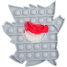 Resim Geekyou Gri Ghost Figürlü Silikon Fidget Oyuncak - Çocukların El Becerisi Ve Mantık Geliştirir, Lezzetsiz Ve Islak Oca İle Yıkanabilir 