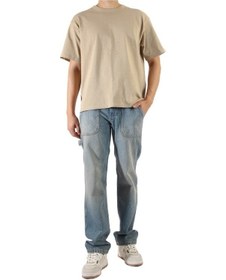 Resim Denim Mavi Cep Detaylı Wide Leg Pantolon Mavi 