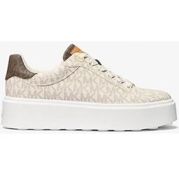 Resim Michael Kors Romey Two-Tone Logo Platform Sneaker 