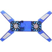 Resim Fortunelane Dr-2008f Dizüstü Bilgisayar Soğutucu, Usb Katlanabilir, 60mm Çift Sessiz Fanlı Taşınabilir Soğutma Tabanı 