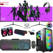 Resim Xaser XSR316 I5 4590 16GB Ram 512GB SSD 8gb RX580 Ekran Kartı 24" Dual Curved Oyun Bilgisayarı 