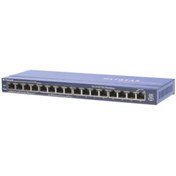 Resim NETGEAR ProSAFE 16-Port 10-100 PoE Desktop Switch (FS116PEU) 