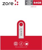 Resim Zore Metal USB Flash Disk 64GB-Gümüş Gümüş 