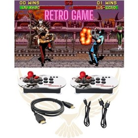 Resim Leons Joystic Led Işıklı Oyun Konsolu Kablolu Hd Mini Konsol Kristal Topuz Game Console 