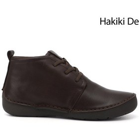 Resim Gönderi(R) Gönderi R Kahve Antik Bağcıklı Hakiki Deri Comfort Bot Kahve 