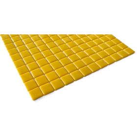 Resim MozaiKristaL Yaşam alanlarının tüm yüzeyleri için 25x25x5 mm Sarı Cam Mozaik (1 Koli=10 File=1 m2 Fiyatıdır) 