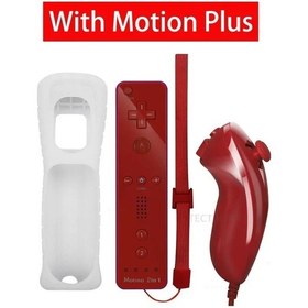 Resim 2'si 1 Arada Kablosuz Uzaktan Kumanda Nintendo Wii/wii U İle Uyumlu Motion Plus Red 