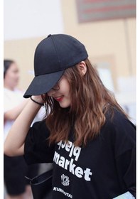 Resim Unisex Ayarlanabilir Spor Basic Şapka Siyah 