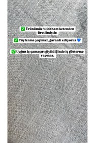 Resim Kadın Yeni Sezon Premium Kalite Ham %100 Keten Şort - EKRU / S / Kadın / Kız 