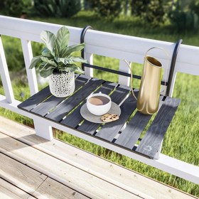 Resim Bino Yükseklik Ayarlı Askılı Balkon Masası 