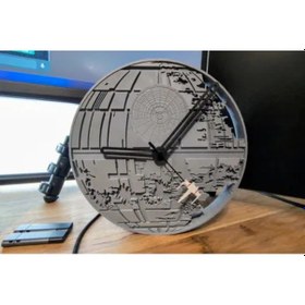 Resim Uzay Temalı Dekoratif Duvar Saati Modern Tasarım Özel Saat Çok Renkli 