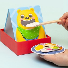 Resim Ayı Besleme Oyunu - Çocuklar için Eğlenceli Erken Öğrenim Oyuncak, Kaba Motor Becerileri Gelişimi, İnce Yeşil Atkıl Renkli Ayı Tasarımı, Çocuk ve Gençler için Mükemmel Doğum Günü, Paskalya, Noel, Cadılar Bayramı, Şükran Günü Hediyesi 