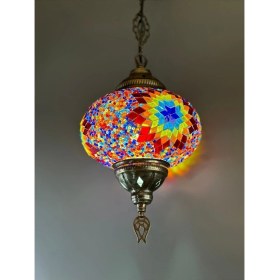 Resim Otantik Hediyelik El Yapımı Mozaik Avize Salon Mutfak Çocuk Odası Veranda 