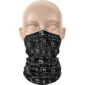 Resim Dair Aksesuar Periyodik Cetvel Desenli Bandana Boyunluk Outdoor Balaklava 