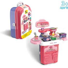 Resim Ogi Mogi Toys Mutfak Oyun Seti 2’si 1 Arada Taşınabilir Sırt Çantası 