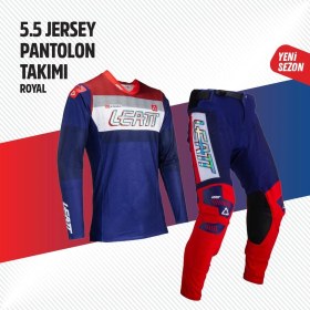 Resim Leatt Lacivert Kırmızı Jersey Pantolon Takımı 
