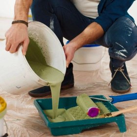 Resim Krm Boya Badana Eşya Koruma Hışır Örtüsü 180CM x 15 mt Yapışkanlı Hışır Örtü (5047) K 