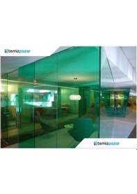 Resim 100 Cm X 3 Metre Krom Koyu Yeşil Cam Filmi 