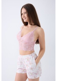 Resim Arnetta Kadın Pembe 3lü Sabahlık Takım Ar3625-s-v1 Pembe 