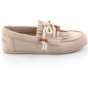 Resim Bambi Bej Kadın Loafer Ayakkabı K01566004872 Bej 
