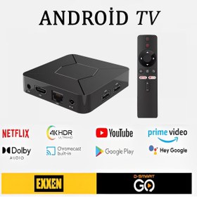 Resim FS1PRO TEKNOLOJI 4k Android Tv / Prime Tv Stick Chromecast 4k - Google Asistan & Sesli Komut 