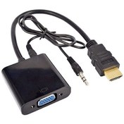 Resim Ses Destekli Hdmi To Vga Dönüştürücü 4488A Adaptor Çevirici Adapt 