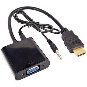 Resim Ses Destekli Hdmi To Vga Dönüştürücü 4488A Adaptor Çevirici Adapt 