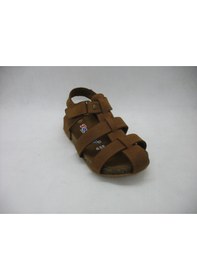 Resim Toddler 8207 Mantar Tabanlı Anatomik Deri Sandalet Taba 