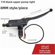 Resim Youmex Motosiklet Elektrikli Hidrolik Fren Pompası - Tekerlekli Araçlar İçin Etkili Durdurma Gücü, Kolay Kurulum Siyah Kolu 8mm Sağ Üst Pompası 