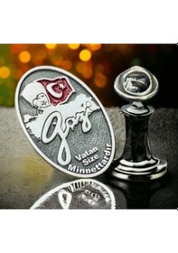 Resim Gazi 925 Gümüş Yaka Rozeti Gümüş 