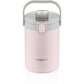 Resim Vagonlife çelik yemek termos ısı yalıtımlı 3 kaseli 2 LT sızdırmaz vakumlu ter 