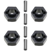 Resim Reedark Siyah Veya Kırmızı Renk Seçenekli Alüminyum Alaşım Heks Adaptör Scx24 Axı90081 Rc Araç İçin 