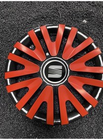 Resim Seat 15 Inc Kırmızı Renkli Jant Kapağı Kırılmaz /5911k9seat/ 