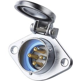 Resim Ya-20-c04sx-03-201 4-pin Su Geçirmez Konnektör - Erkek 