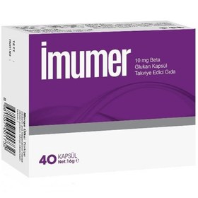 Resim İmumer Beta Glucan 10 mg 40 Kapsül 