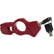 Resim Jeehugo Alüminyum Motor Bisiklet Kilitleri - Universal Grip Kilidi, Anti-calp Güvenliği, Taşınabilir, Kırmızı Renk 
